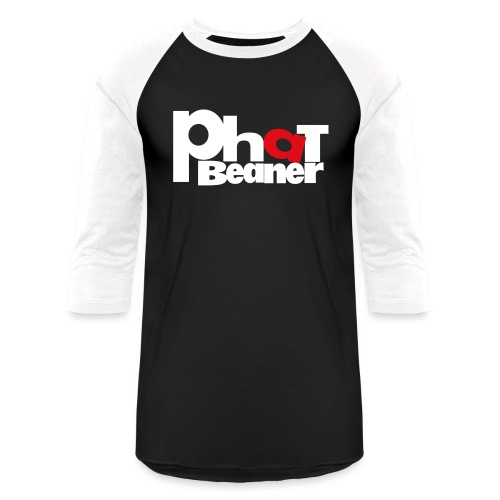 Classic White PB Logo - Unisex Baseball T-Shirt