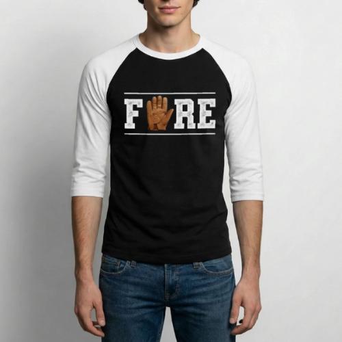 Golf Gift for Men - Funny FORE Graphic Tee - Sport - Unisex Baseball T-Shirt