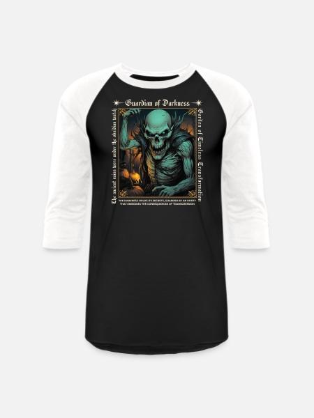 Guardian of Darkness - Unisex Baseball T-Shirt - black/white