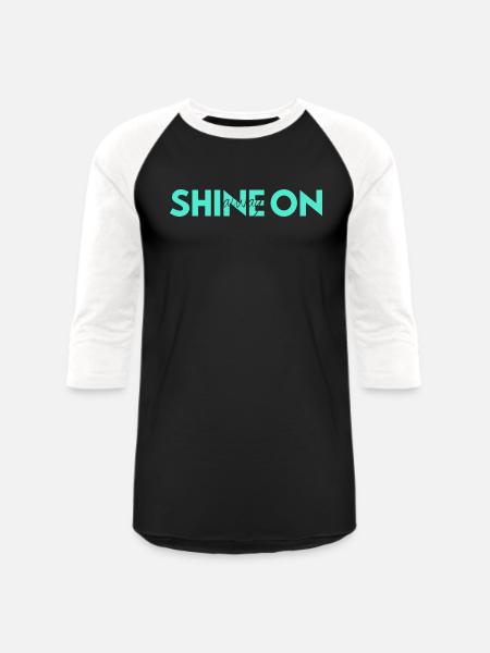 Shine On Always green - Unisex Baseball T-Shirt - black/white