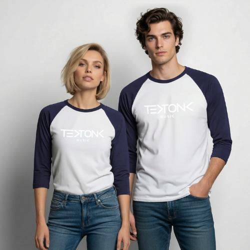 TEKTONIK Music Logo - Unisex Baseball T-Shirt