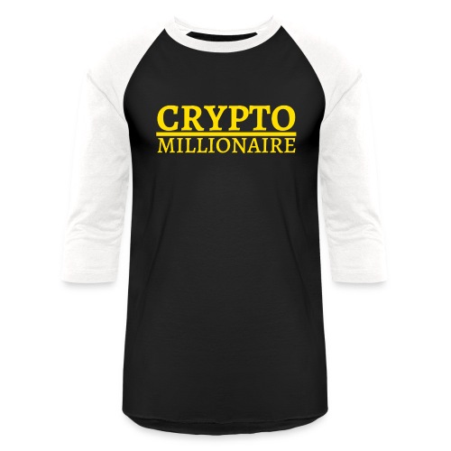Crypto Millionaire (Yellow Gold Color) - Unisex Baseball T-Shirt