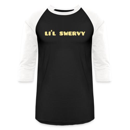 lil swervy plain text - Unisex Baseball T-Shirt