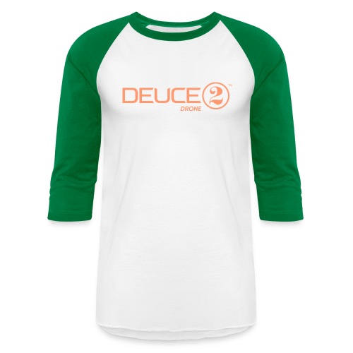 Deuce Drone Full Logo - Unisex Baseball T-Shirt