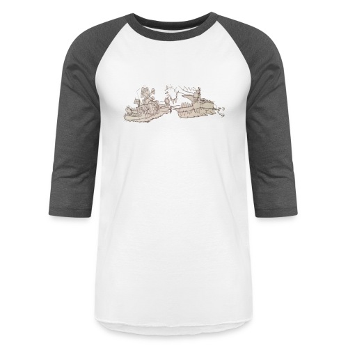 Kids battleship - Unisex Baseball T-Shirt