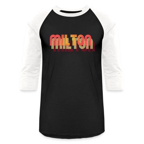 Milton 70's Throwback - Unisex Baseball T-Shirt