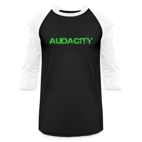 Green Audacity Logo - Unisex Baseball T-Shirt