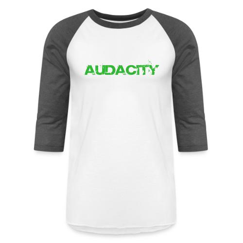 Green Audacity Logo - Unisex Baseball T-Shirt