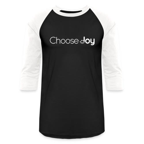 Choose Joy in White wide - Unisex Baseball T-Shirt