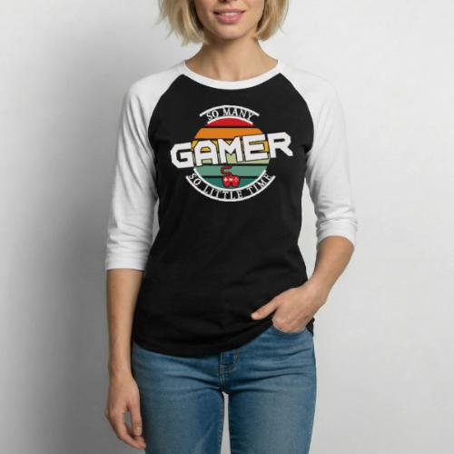 So Many Games, So Little Time - Unisex Baseball T-Shirt