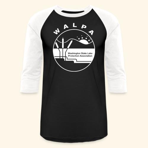 white logo - Unisex Baseball T-Shirt