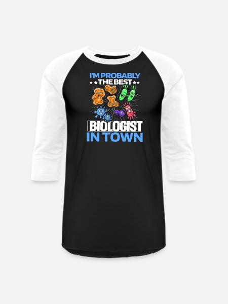 Biology Biologist Cells - Unisex Baseball T-Shirt - black/white