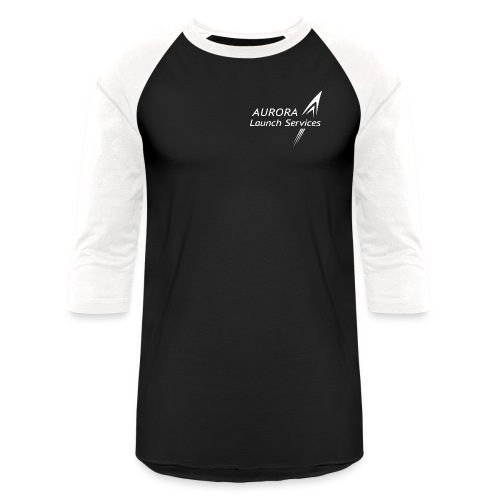 Aurora LS logo white - Unisex Baseball T-Shirt