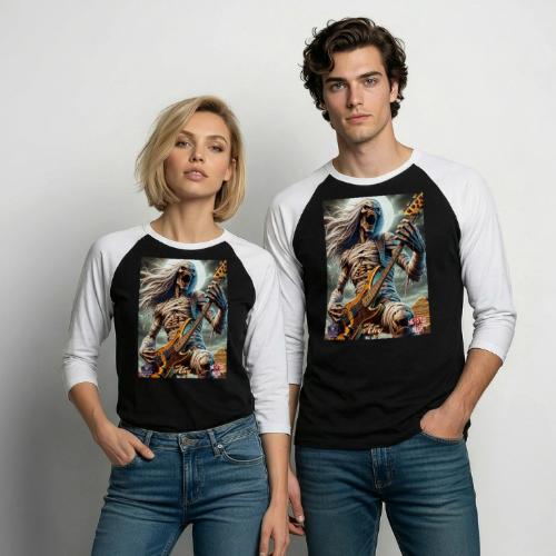 Monster Mosh 2024 Tour Ahy Bass Guitar #D-001A - Unisex Baseball T-Shirt