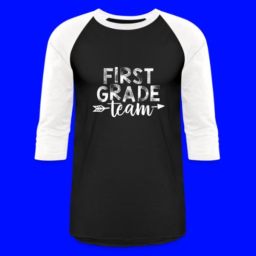First Grade Team Arrow Teacher T-Shirts - Unisex Baseball T-Shirt