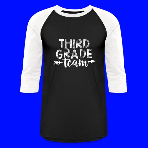 Third Grade Team Arrow Teacher T-Shirts - Unisex Baseball T-Shirt