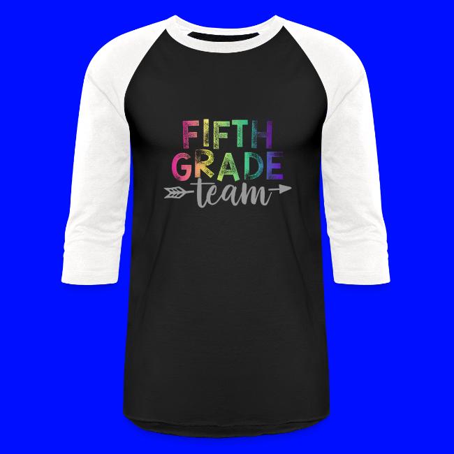 Fifth Grade Team Teacher T-Shirts Rainbow