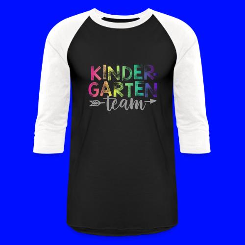 Kindergarten Team Teacher T-Shirts Rainbow - Unisex Baseball T-Shirt