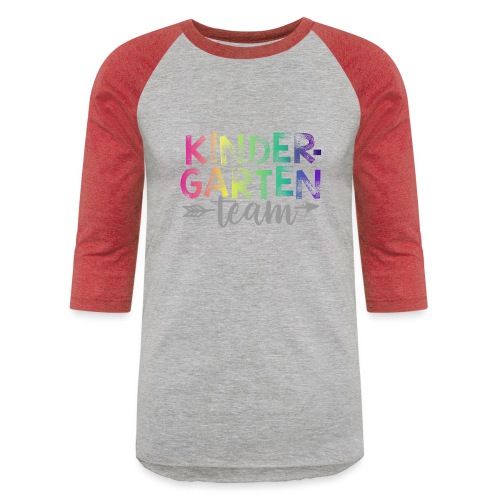 Kindergarten Team Teacher T-Shirts Rainbow - Unisex Baseball T-Shirt