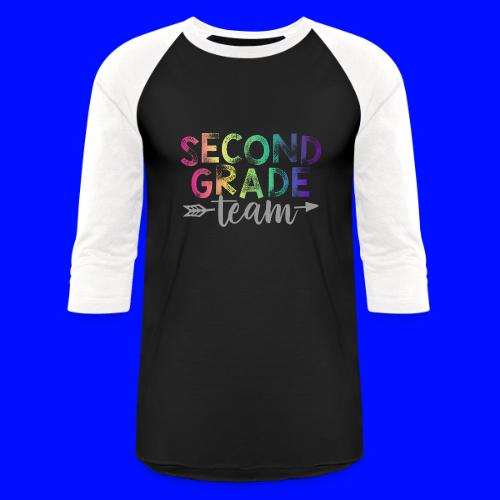 Second Grade Team Teacher T-Shirts Rainbow - Unisex Baseball T-Shirt