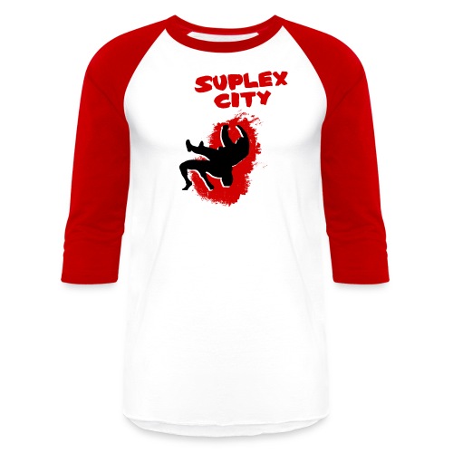 Suplex City (Womens) - Unisex Baseball T-Shirt