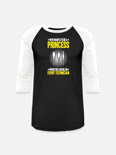 Event Technician Event Technology - Unisex Baseball T-Shirt - black/white
