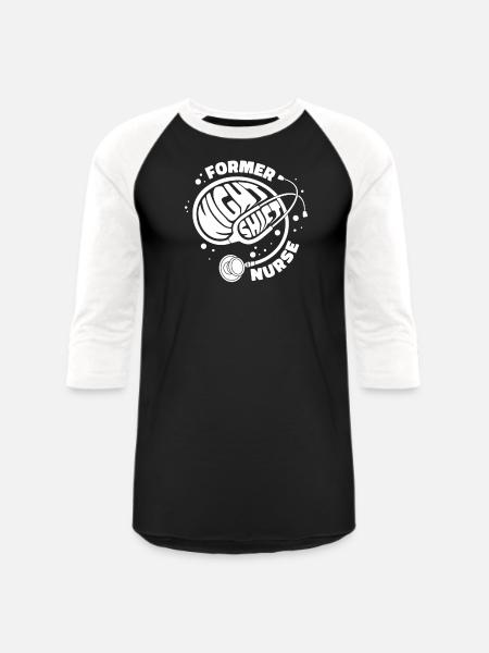 Nurse Nursing Stethoscope - Unisex Baseball T-Shirt - black/white