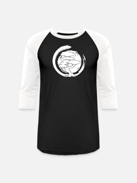 Bonsai - Unisex Baseball T-Shirt - black/white