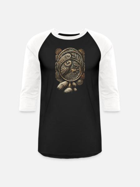 Coin collector Numismatist - Unisex Baseball T-Shirt - black/white