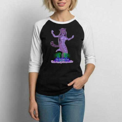Ghastly Wicked Tales: Cheshire Cat - Unisex Baseball T-Shirt