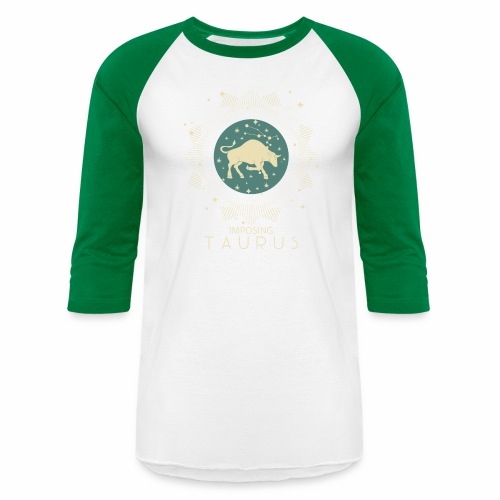 Zodiac Taurus Constellation Bull Star Sign May - Unisex Baseball T-Shirt