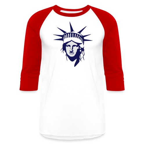Lady Liberty - Unisex Baseball T-Shirt