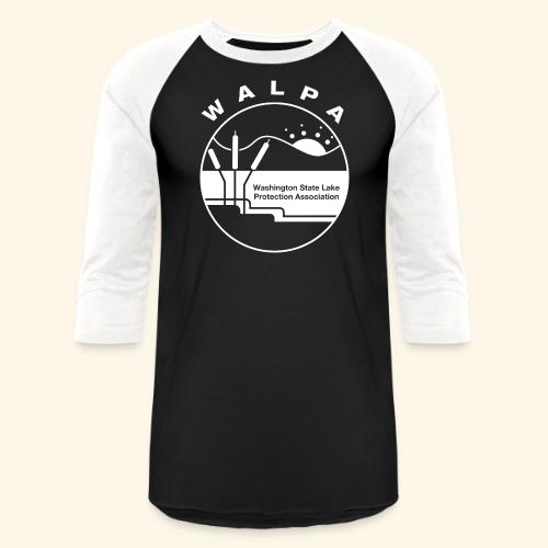 white logo - Unisex Baseball T-Shirt