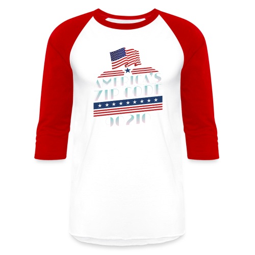 90210 Americas ZipCode Merchandise - Unisex Baseball T-Shirt