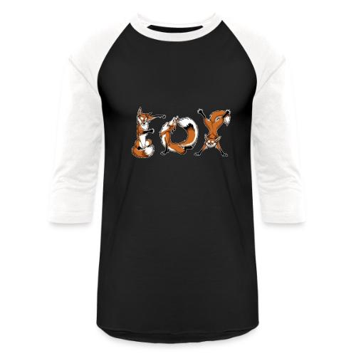 YOGA Foxes - Unisex Baseball T-Shirt