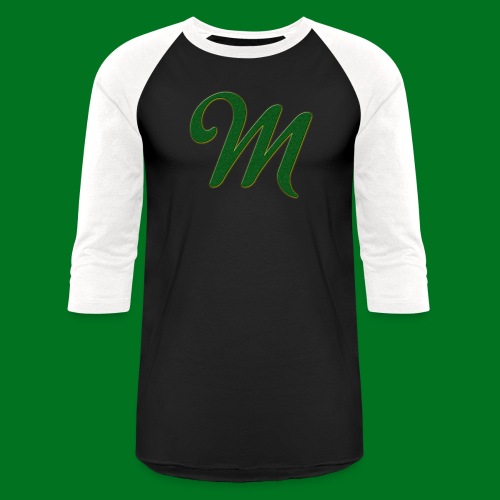 Merchant M (green) - Unisex Baseball T-Shirt