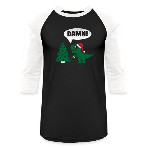 RAWR Funny T-Rex Can't Reach - Unisex Baseball T-Shirt