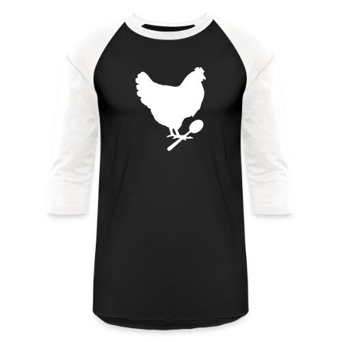 Cosmopolitan Cornbread Hen & Spoon Logo - Unisex Baseball T-Shirt
