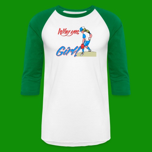Softball Throw Like a Girl - Unisex Baseball T-Shirt