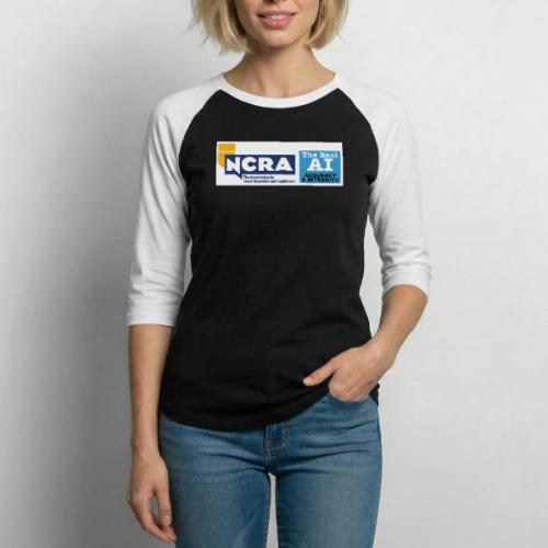 NCRA & AI logo with tagline - Unisex Baseball T-Shirt