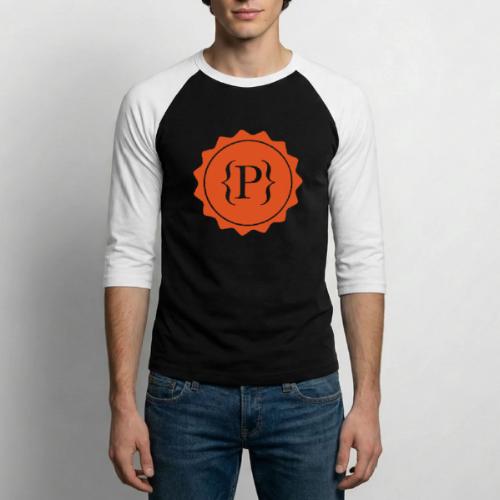 Main Logo Orange - Unisex Baseball T-Shirt