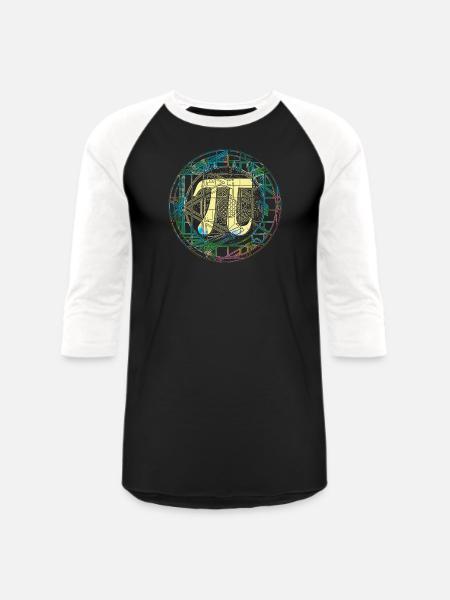 Everyday should be Pi Day - Unisex Baseball T-Shirt - black/white