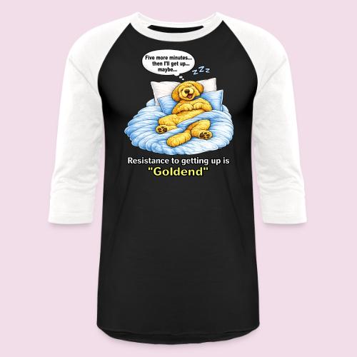 Funny Goldendoodle Sleeping design. - Unisex Baseball T-Shirt