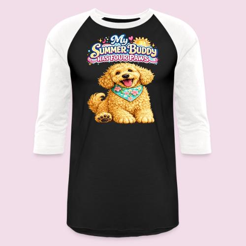 My Summer Buddy Has Four Paws - Unisex Baseball T-Shirt