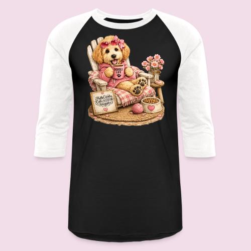 Just Enjoying Life Doodle Dog - Unisex Baseball T-Shirt