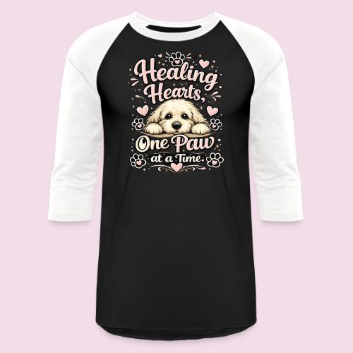 Healing Hearts, One Paw at a Time - Unisex Baseball T-Shirt