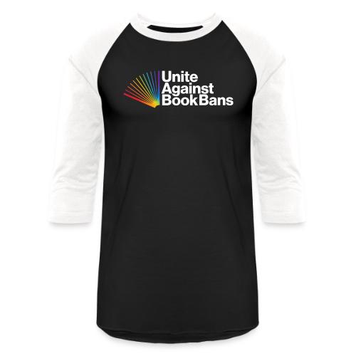 Unite Against Book Bans (Rainbow) - Unisex Baseball T-Shirt