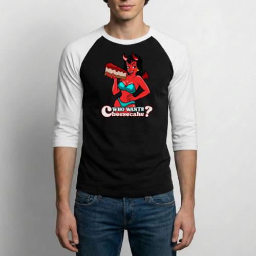A Devilishly Good Treat! - Unisex Baseball T-Shirt