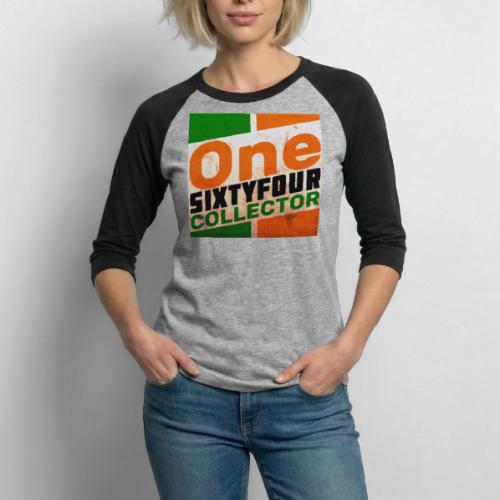One Sixty Four -- vintage oil inspired design - Unisex Baseball T-Shirt