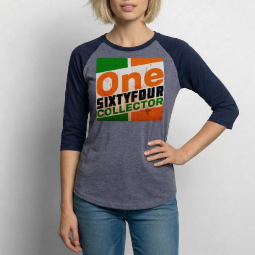 One Sixty Four -- vintage oil inspired design - Unisex Baseball T-Shirt